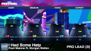 [FNFestival] I Had Some Help - Pro Lead (Chart Preview, All Difficulties)