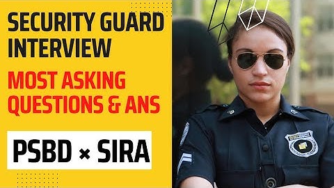 Security guard client interview | Most asked questions & answers |  #psbd #sira #abudhabi