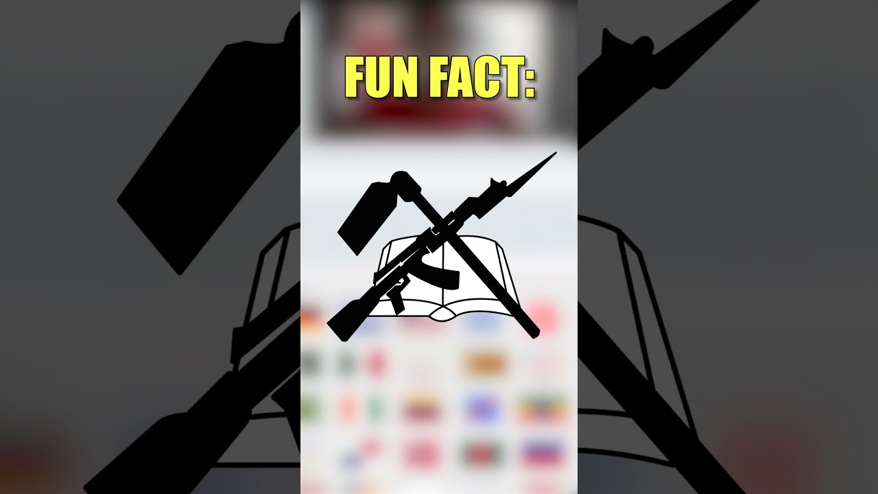 Flag of Mozambique has an AK-47 Rifle!! 🇲🇿 #shorts