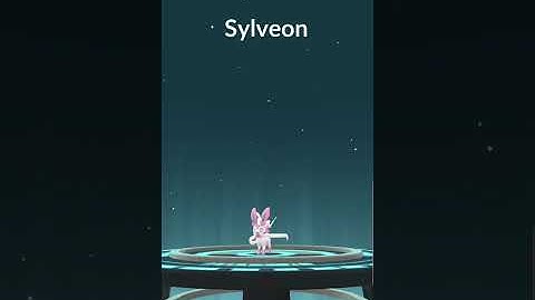 Evolution of 100IV eevee into sylveon #sylveon #eevee #100IVpokemon #pokemongo