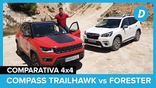 Comparativa 4x4: Jeep Compass Trailhawk vs Subaru Forester | Prueba off road | Diariomotor