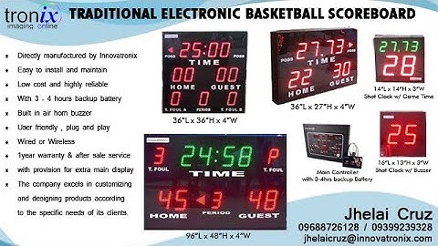 Troniximaging Customized Electronic Scoreboard , Digital Timers , and Electronic Displays