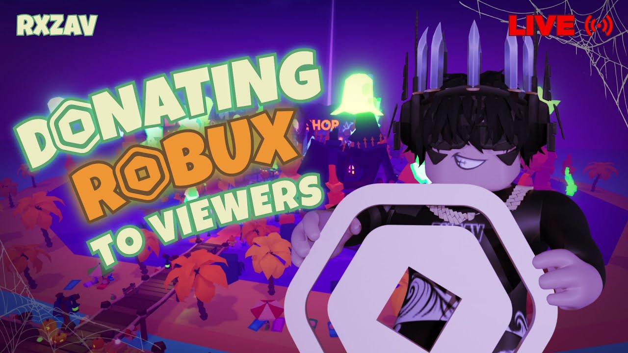 DONATING ROBUX TO VIEWERS! | REAL LIVE STREAM | Pls Donate | ROBLOX