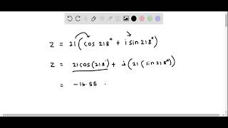 PreCalculus Write complex number in rectangular form