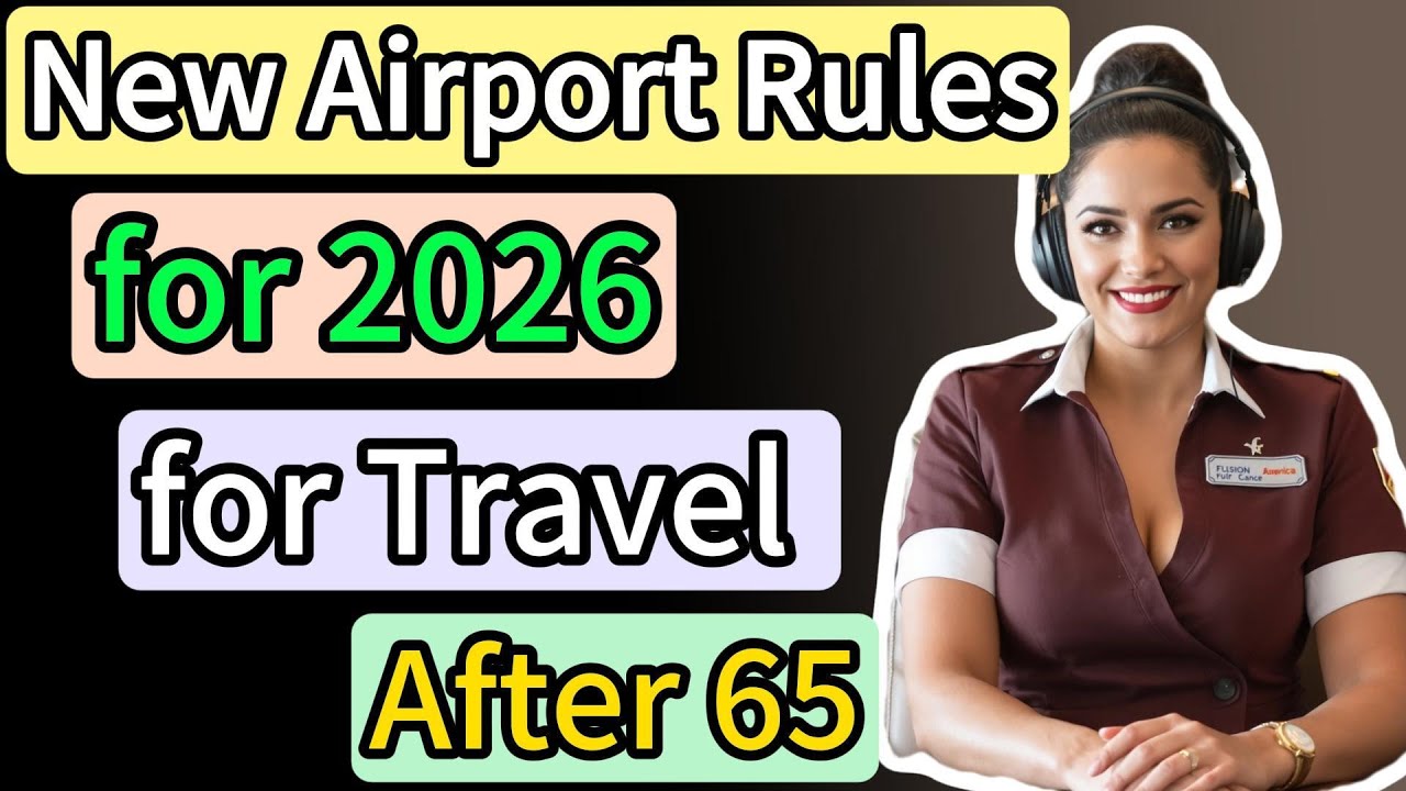 New Airport Rules for 2026 for Travel After 65 | DON'T TRAVEL WITHOUT KNOWING THIS!