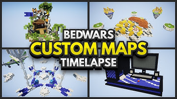 4 CUSTOM BEDWARS MAPS! - Minecraft Timelapse + Download