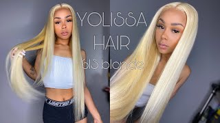 The BEST 613 Blonde Wig EVER 😻Flawless Install   Yolissa Hair