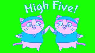 Green Screen: High Five Animation: No Copyrights