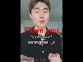 عشوائيات كيف نقول احبك بالكوري        