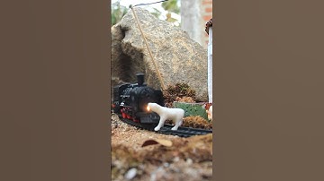 How to make a beautiful train using a toy train #trainjourney #railway #train #traintravel