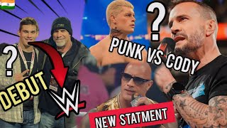 Goldberg's Son Wrestling Debut ? WWE's New Plan "Rock Vs Cody Vs Punk Triple Threat In Future ?