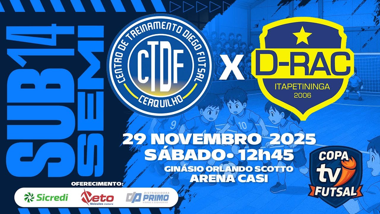 SUB14 – Semifinal – CT Drac X CT Diego – Copa TVitapê 2025 – 