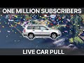 1-MILLION Subscribers... Pulling Car LIVESTREAM Celebration!