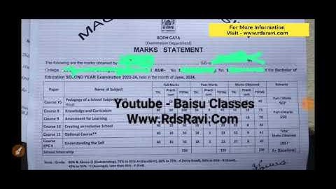 Magadh University B.Ed 2nd Year Result जारी Proof देख लो MU B.Ed Result 2022-24 Live MU Update News