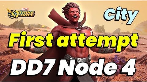 Dark Dimension 7: Node 4 CITY START! FIRST ATTEMPT! Quest For Mephisto DD7 | MARVEL Strike Force