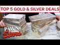 Pawn stars top 5 gold  silver deals  history