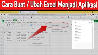 Cara Membuat atau Merubah Data Excel Menjadi Aplikasi screenshot 4