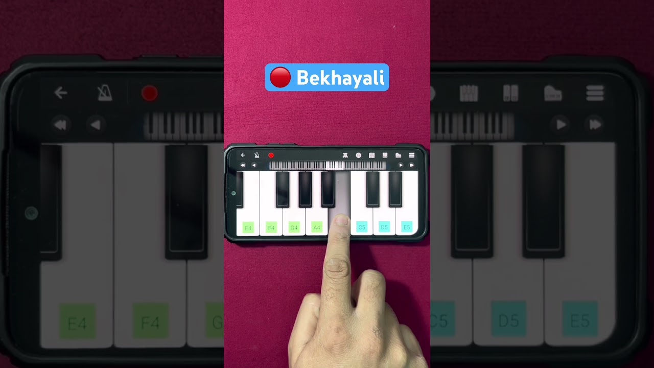 🔴 Bekhayali #hindimobilepiano #pianotutorial #bekhayali