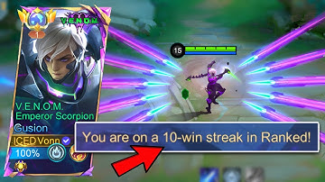 GUSION VENOM SKIN IS BACK!!😱 SUPER AGGRESSIVE IN RANK GAME!! ( SMOOTHEST SKIN?! )