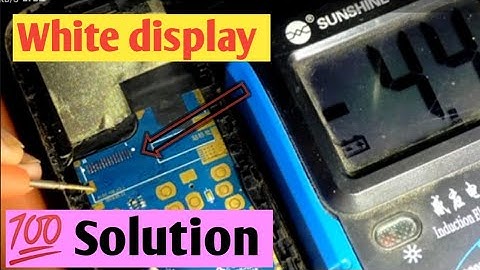 lava a1 white display solution. white display solution. keypad mobile white display problem
