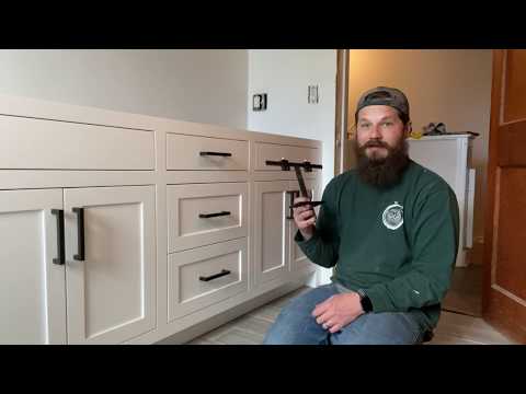 Shaker Cabinet handle installation with the Cabinet Hardware Jig | True Position