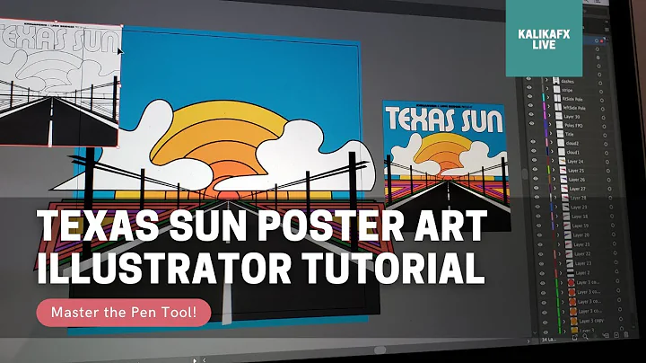 How to Create TEXAS SUN Album Art: Illustrator Tut...