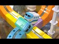 【レールキューブ】あっ！ぶつかっちゃう！！　交差が楽しいふたつのコース！　　　#鈴鹿電池鉄道　 #プラレール　＃八木橋百貨店