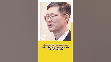 Tổng thống Yoon Suk Yeol phát biểu trước khi phiên tòa luận tội bắt đầu