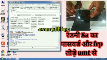 redmi 8a ka password frp & mi acc unlook kare umt se / how to unlook redmi 8a dual by umt #redmi8a