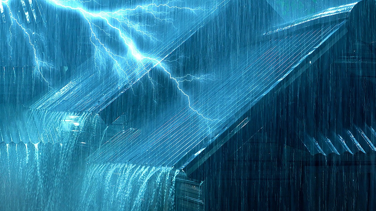 Duérmete rápido con Lluvia y Truenos fuertes ⛈️ Alivio instantáneo del estrés nocturno