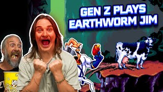 Gen Z gamer tries Earthworm Jim for the first time