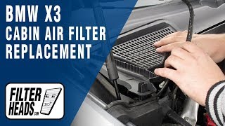 How to Replace Cabin Air Filter 2011-2016 BMW X3