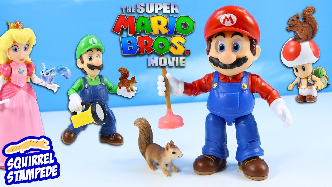 The Super Mario Bros Movie 5 Toad Articulated Figure NEW 2023