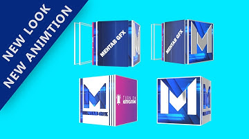 Amazing 3D Rotating Cube Logo | Mehtab GFX