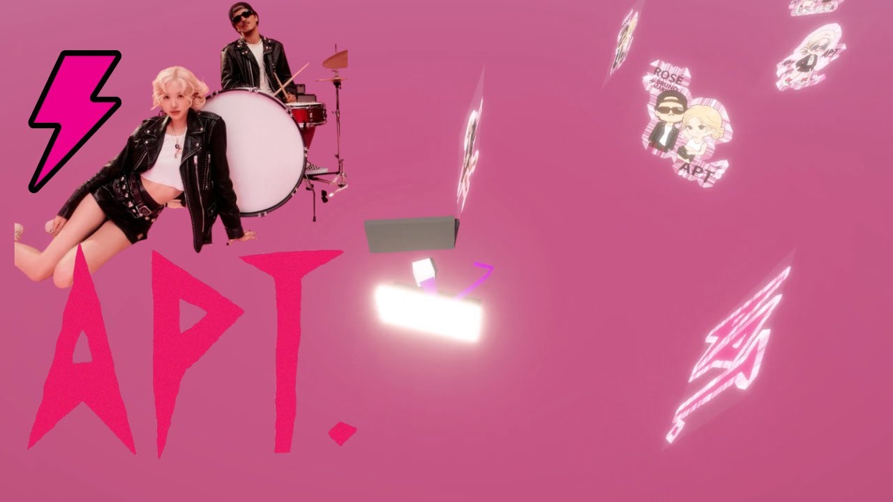 ROSÉ & Bruno Mars - APT | 3D animation square 