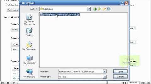 How to backup your website in CPANEL - CPANEL Video Tutorials (CPANEL 11)