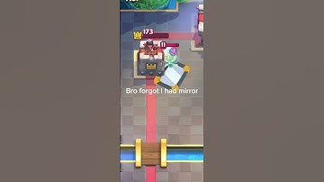 He forgot about the mirror… #clashroyale  #clashroyalecard  #clashroyalememes #fyp #viral