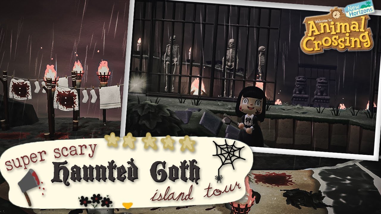 SCARY Haunted Gothic 5 Star Island Tour | Animal Crossing: New Horizons -  YouTube