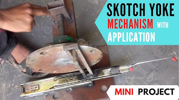 MINI PROJECT SKOTCH YOKE MECHANISM| MECHANICAL MECHANISM| BEST MINI PROJECT
