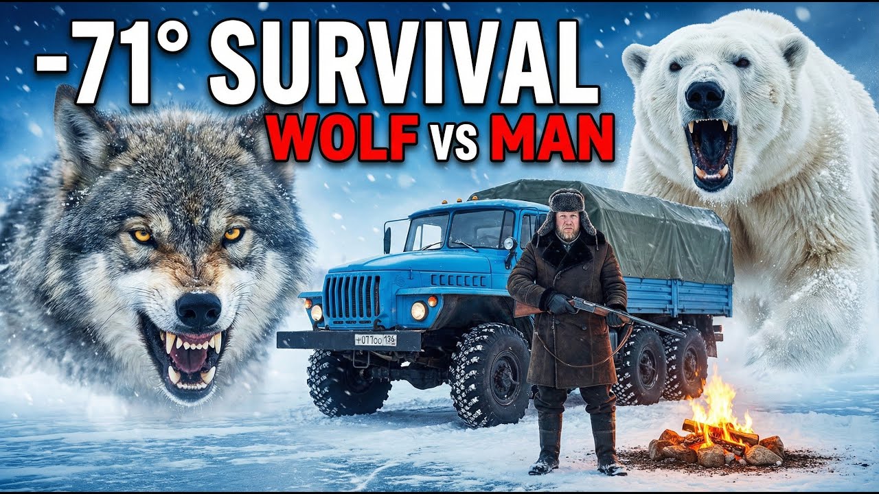 –71°C Yakutia Survival | Old Driver vs Wolves in the Coldest Place on Earth