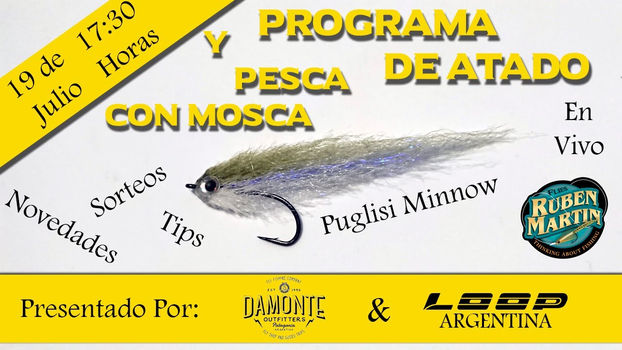 Puglisi Minnow live fly Tying show by Ruben Martin 