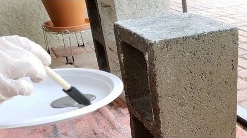 ~ASMR~ Repainting the cinder blocks to make a succulent planter... (rubber gloves) No talking!!