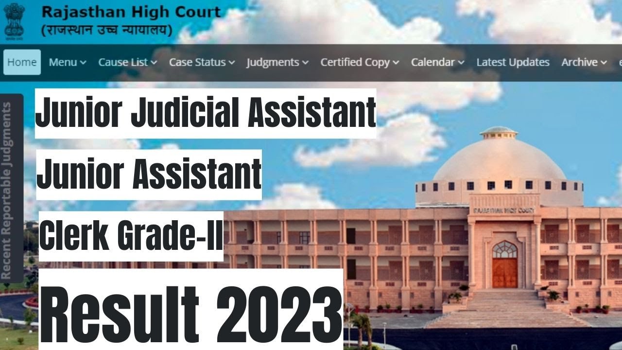 rajasthan high court ldc result 2023 #rajasthanhighcourtldc2022 #ldc #2023  - YouTube