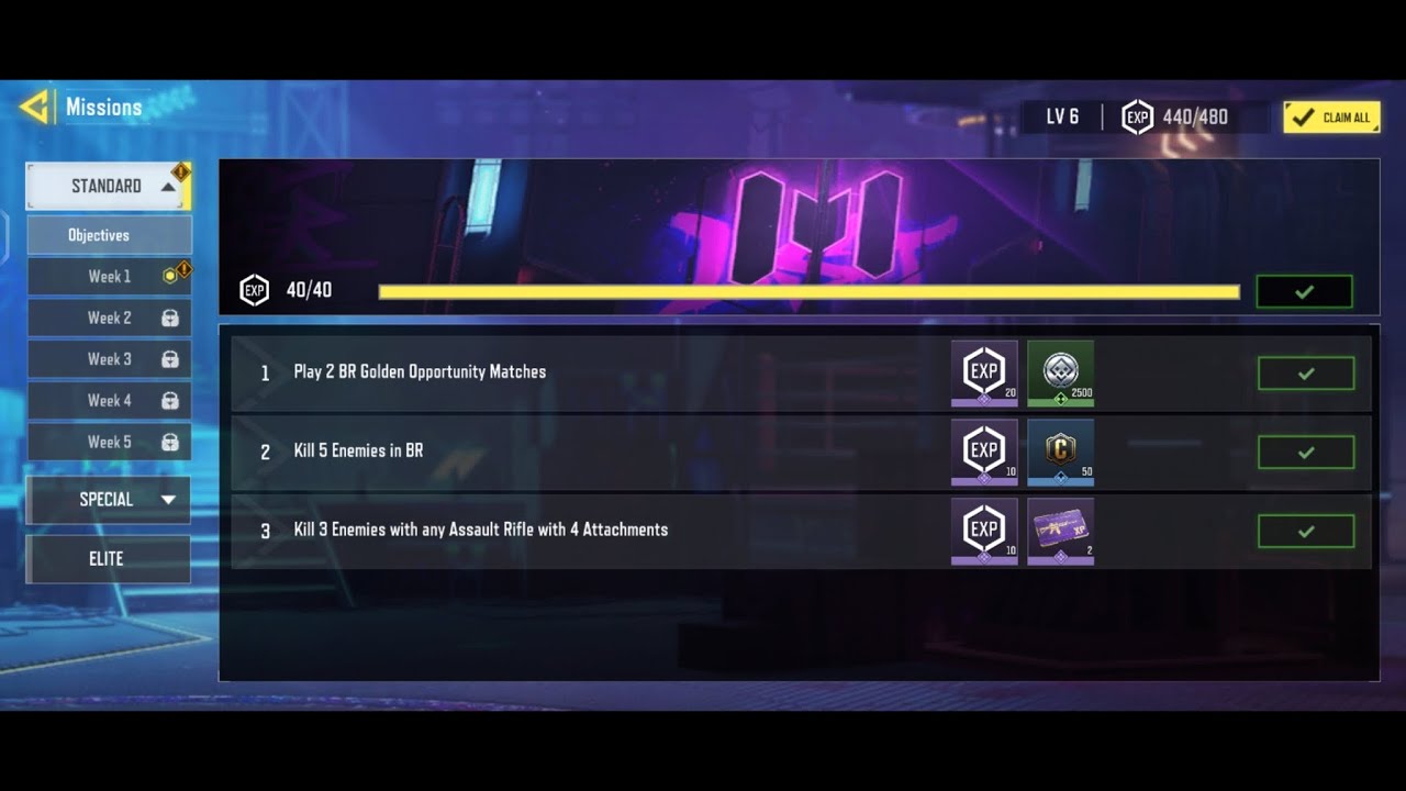 Call of Duty Mobile Play 2 BR Golden Opportunity Matches | Daily New ...