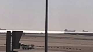 Two RAF Typhoons take off from RAF Gibraltar