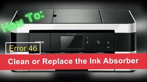 Clean or replace the ink absorber box on a Brother printer - Fix Error 46 on MFC or DCP