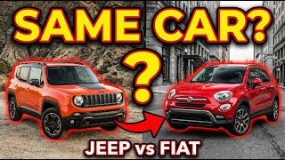 Jeep Renegade vs Fiat 500X Fiat 500x And Jeep Renegade