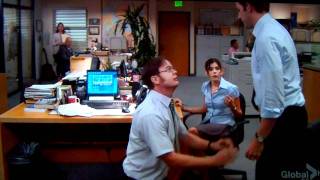 the office dwight grabs jims crotch dick penis