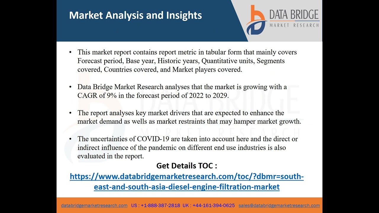 South East Asia and South Asia Diesel Engine Filtration Market