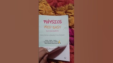 MR sir Physics med easy 2.0 😍 | very effective book 📚 | love it 💖 #physicswallah #mrsirphysicswallah